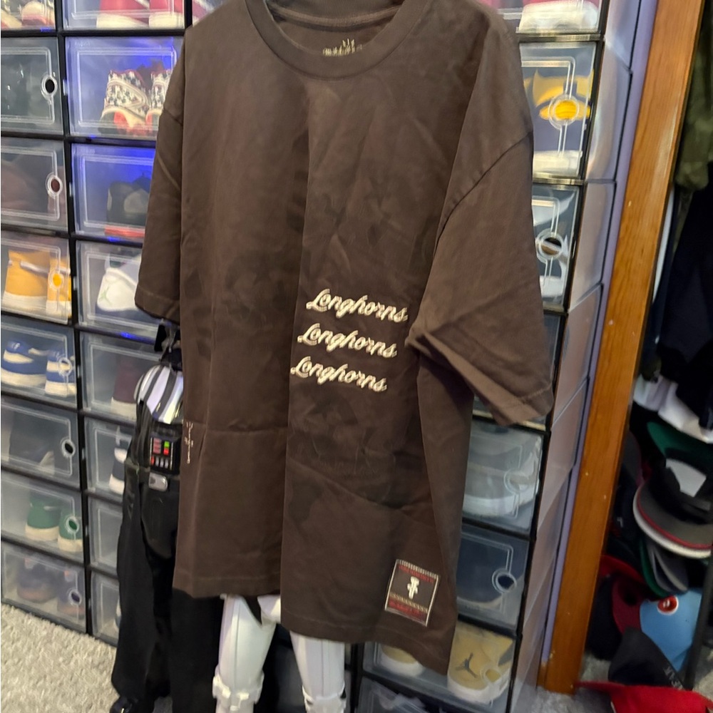 Mitchell & Ness Brown Longhorns Tee TRAVIS SCOTT colab